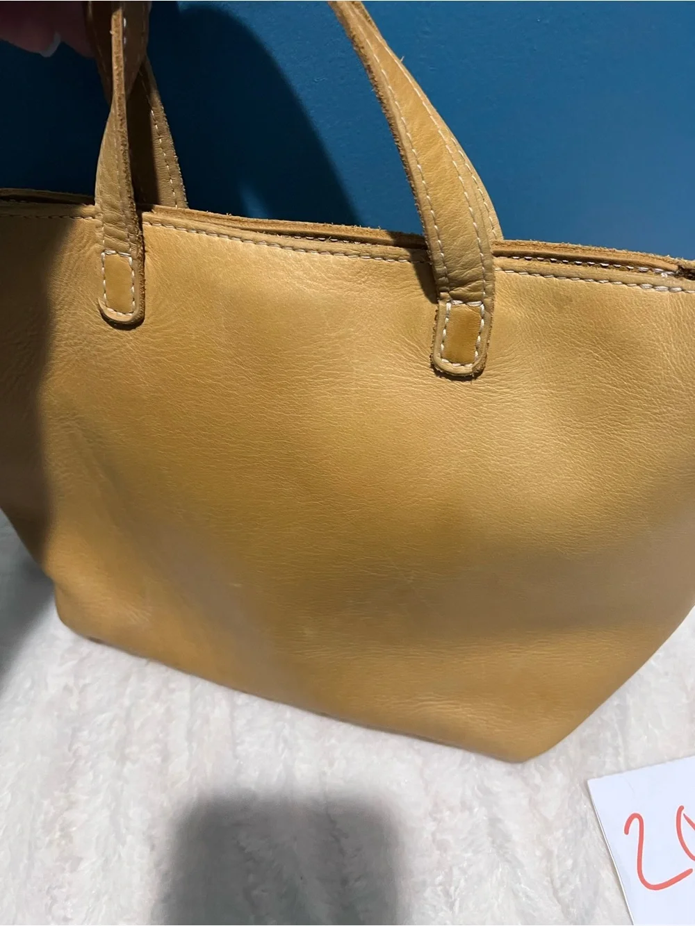 Portland leather Goods Med Zip Crossbody Sunflower